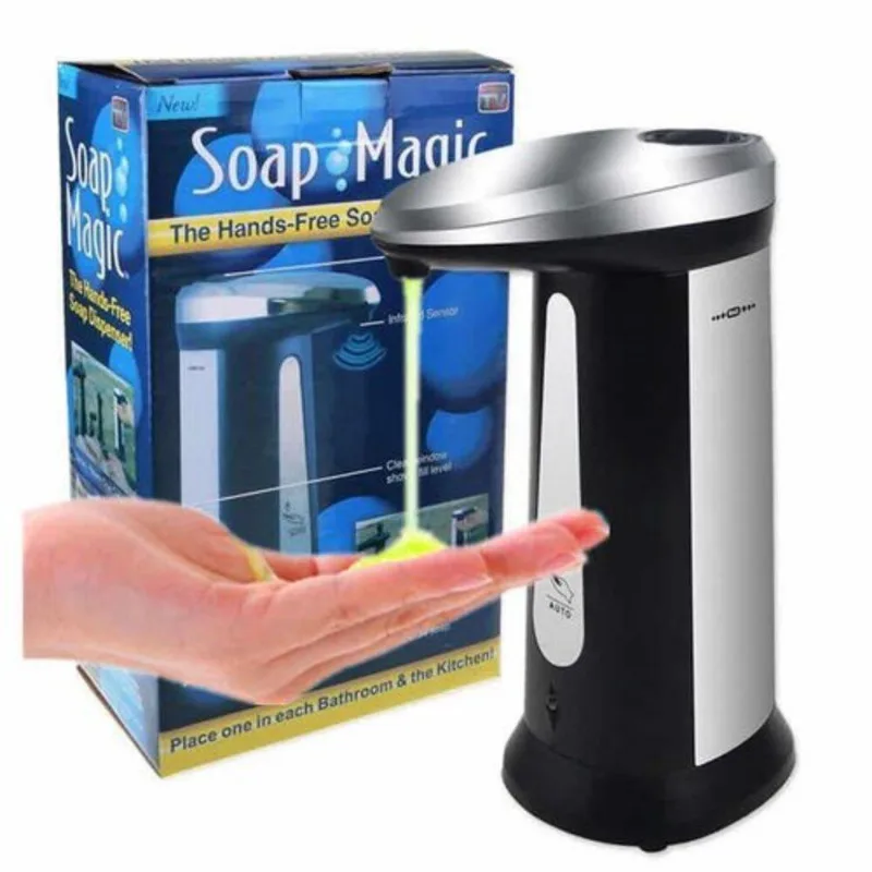 Saboneteira Automatica Inox Alcool Em Gel Com Sensor Touch