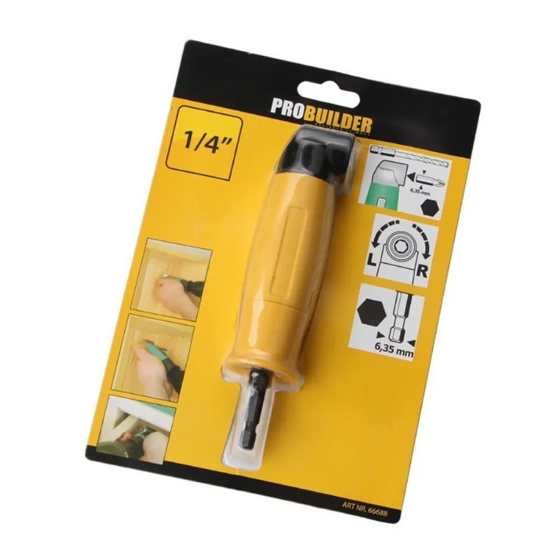 Extensor Adaptador Mandril Furadeira Parafusadeira Angular 90 Cantos Lugares Apertados