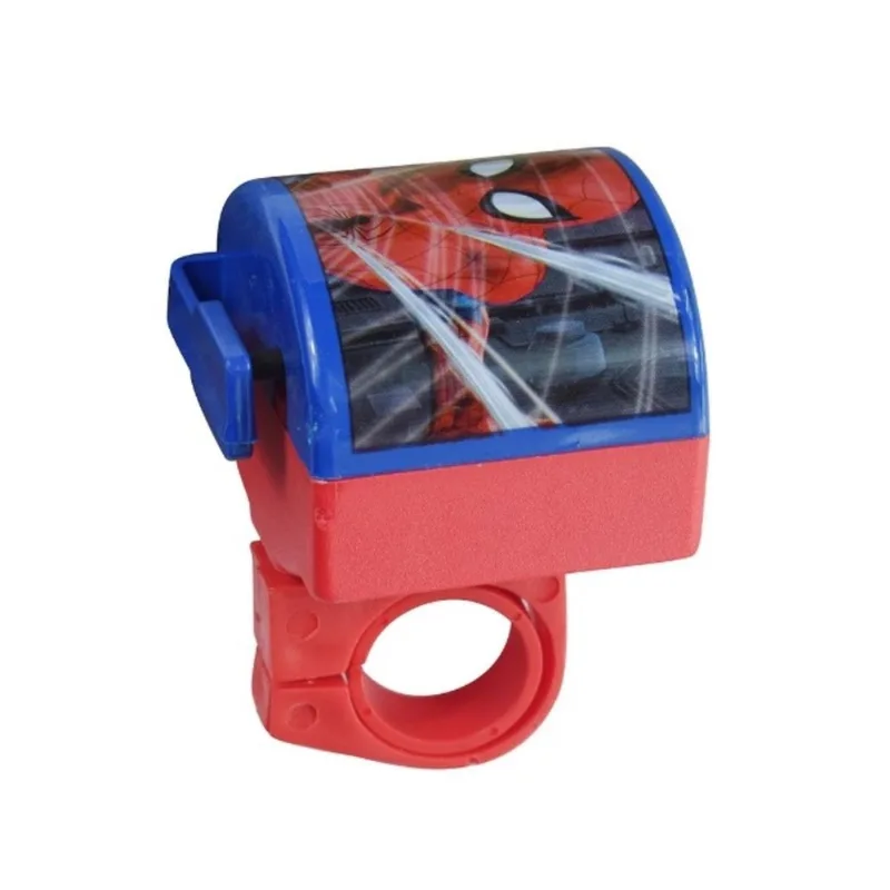 BUZINA DE BICICCLETA BIKE INFANTIL HOMEM A ARANHA VINGADORES MENINOS SPIDERMAN A PILHA