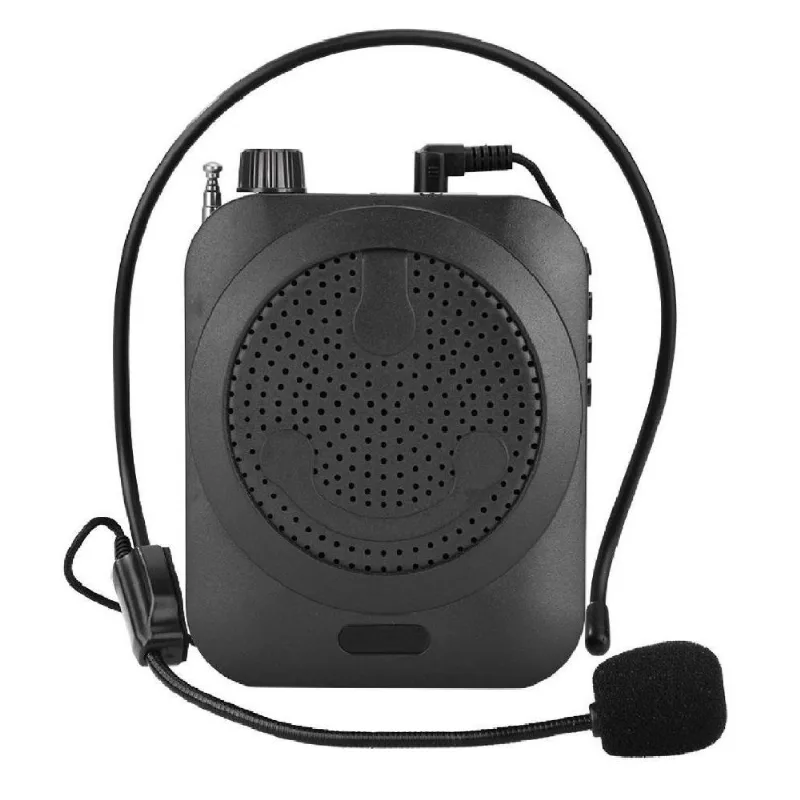 Amplificador De Voz Megafone Com Microfone E Rádio Fm Para Professores - Lelong