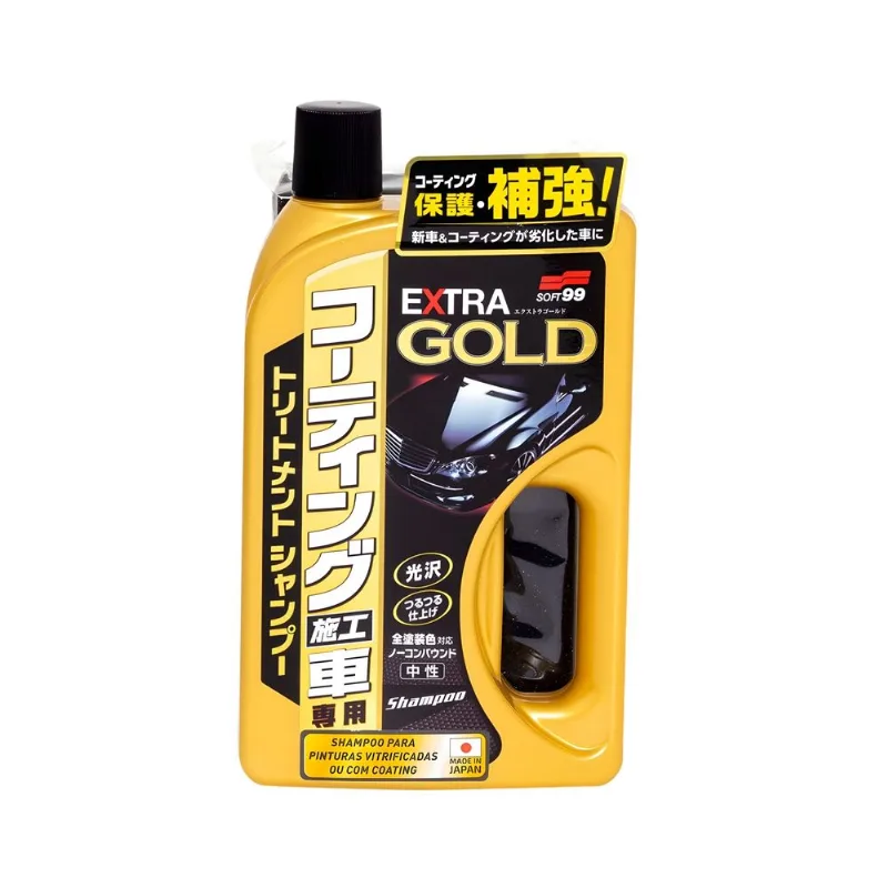Shampoo Para Carros Vitrificados Extra Gold Soft99 750ml9