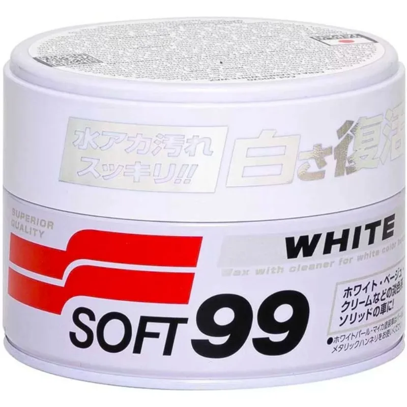 Cera Para Carros Brancos E Claros Soft99 - White Cleaner - 350g