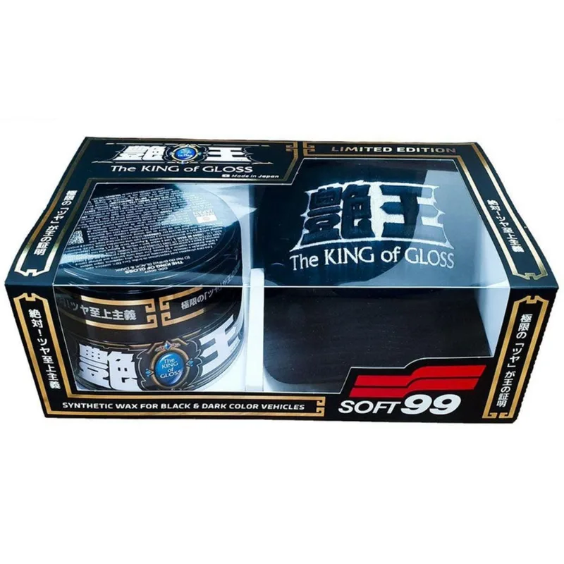 Kit The King Of Gloss Black Cleaner 300G Com Boné Soft99