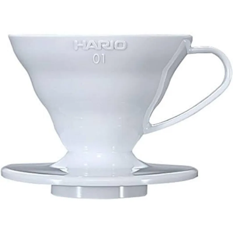 Coador Hario V60 Acrílico Branco Tamanho 01 Coador para Café em Acrílico Hario V60 Branco - Tamanho 01