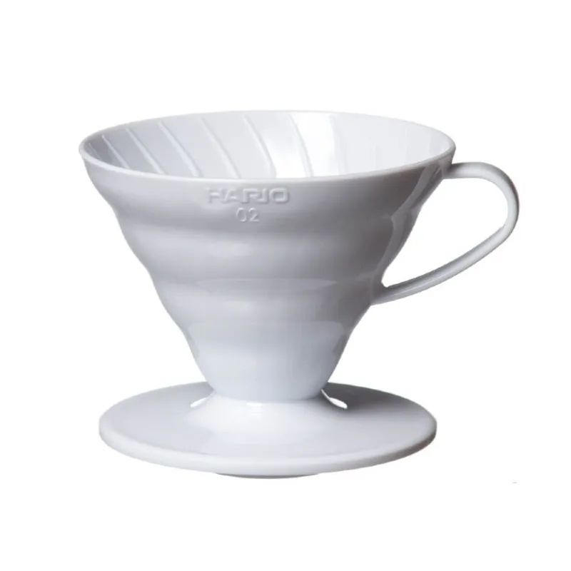 Coador Hario V60 Acrílico Branco Tamanho 02 Coador para Café em Acrílico Hario V60 Branco - Tamanho 02