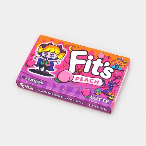 Ciclete Lotte Fits Pessego 48g C/10 - LOTTE