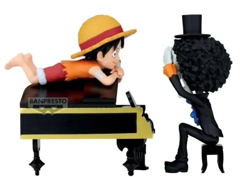 One Piece - Monkey D.Luffy And Brook - World Collectable Figure - Banpresto - LC