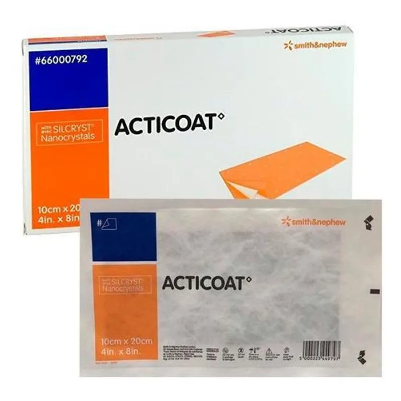 Curativo Acticoat Antimicrobiano - Smith &amp; Nephew - 10x20cm