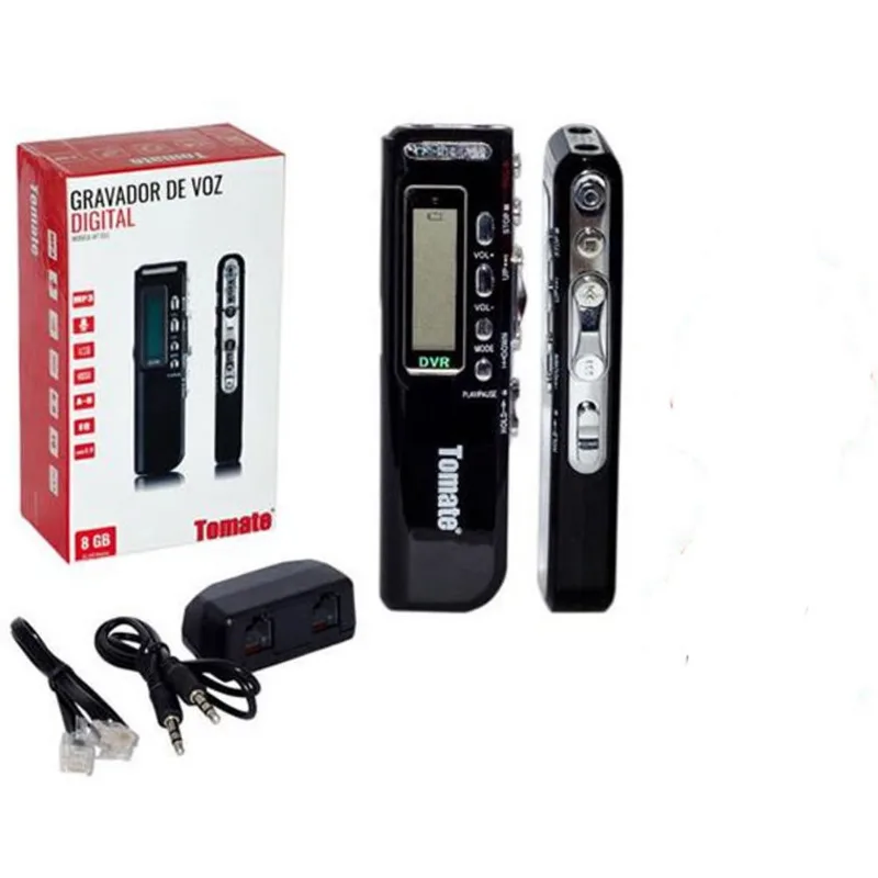 Gravador De Voz Digital Mgp556 (17620m/8gb/usb) Tomate