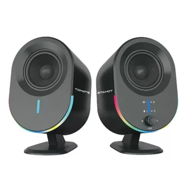 Caixa De Som Gamer Bluetooth Rgb 70W Tomate - Não Disponível