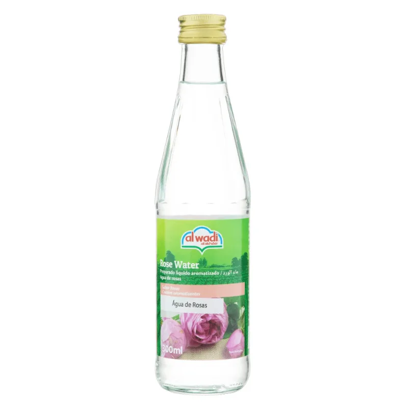 Preparado Líquido Água de Rosas Al Wadi Al Akhdar Garrafa 300ml