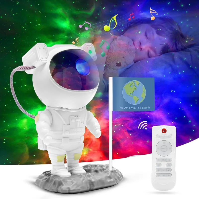 Galaxy Astronaut projetor com alto-falante de música Bluetooth, Remo