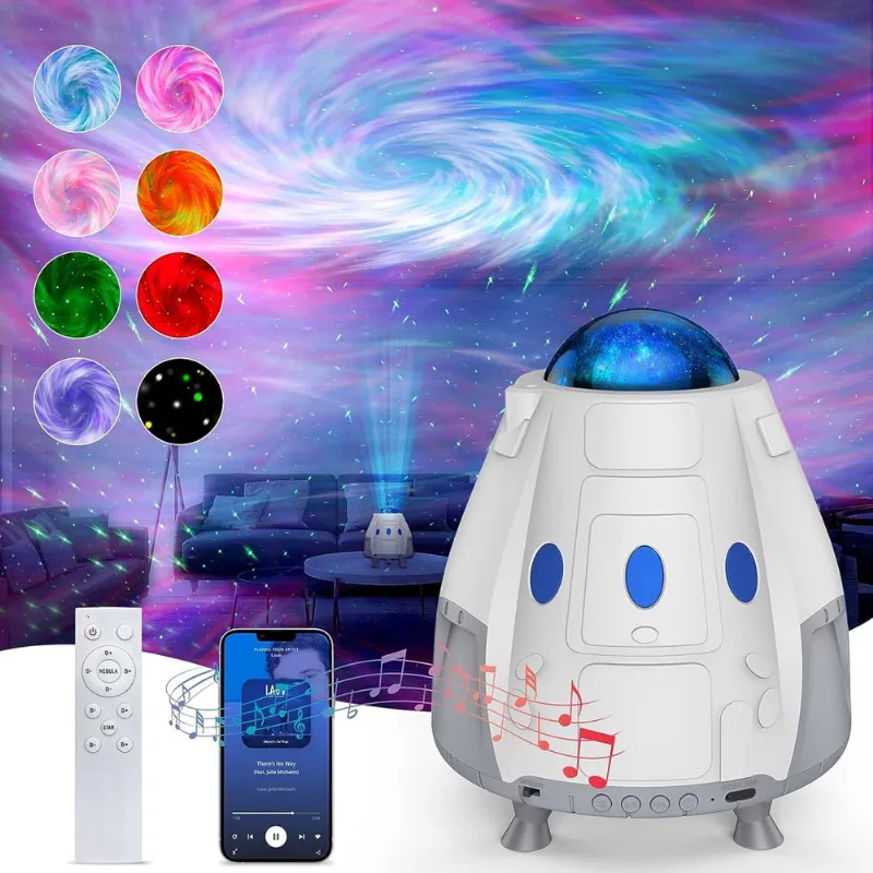 Projetor de estrelas Galaxy Light Galaxy Projector, cápsula espacial