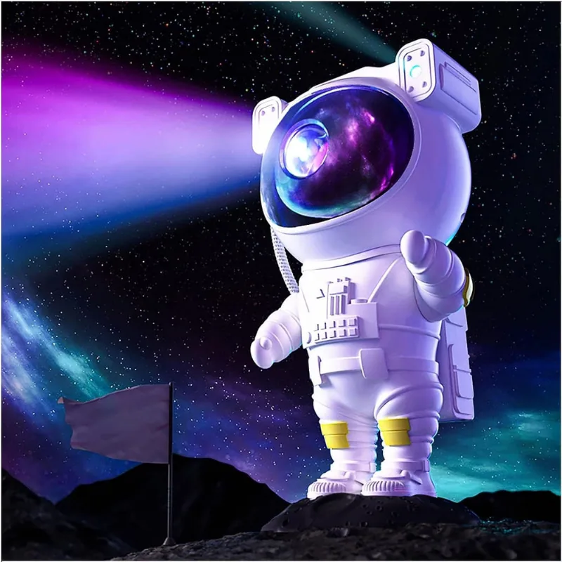 Astronauta Projetor Luz Noturna, Star Galaxy Projector com