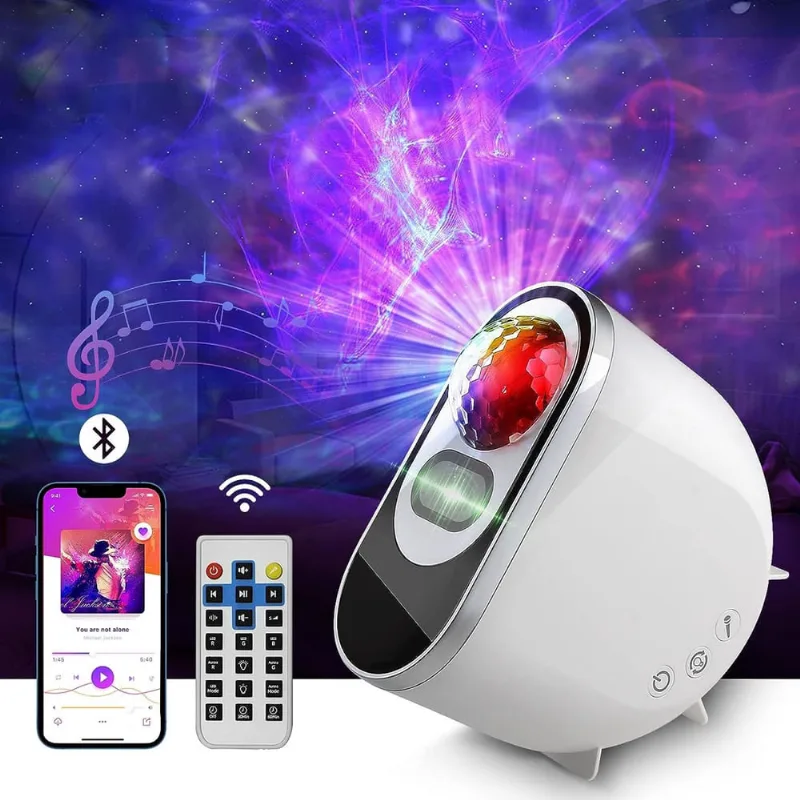 Star Projector Galaxy Light, 3D Estéreo Galaxy Projector Sky