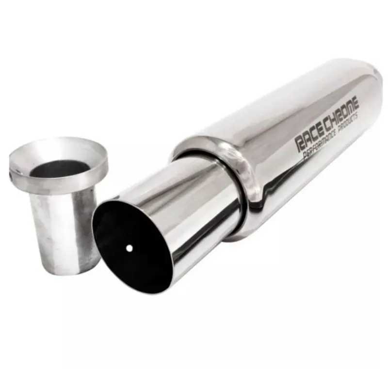 Abafador Esportivo Inox Race Chrome 3 Reta Rc490 Pro Series