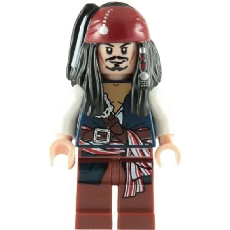 Lego Piratas do Caribe: Minifigura Jack Sparrow