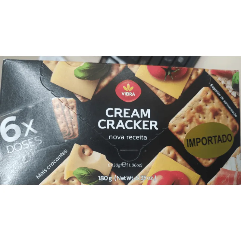 Biscoito Vieira De Castro Cream Cracker Vieira De Castro 180g