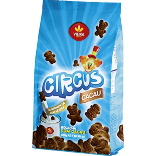 Biscoito Circus Cacau 300 G - Vieira