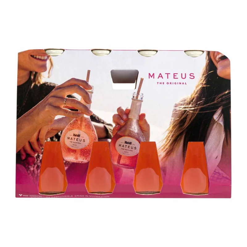 Conjunto Mateus Assemblage Português Vinho Rosé 187ml com 4 unidades