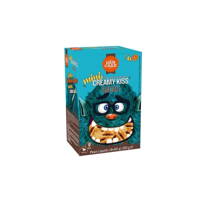 Biscoito Mini Cream Kiss Dan Cake Caixa 160g