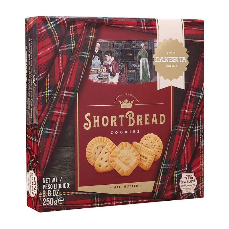 Biscoitos Amanteigados Bakery Danesita Short Bread Caixa 250g