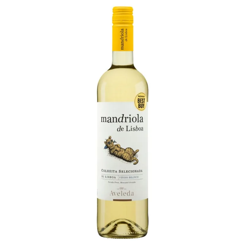 Vinho Português Mandriola de Lisboa Aveleda Blend Branco 750ml