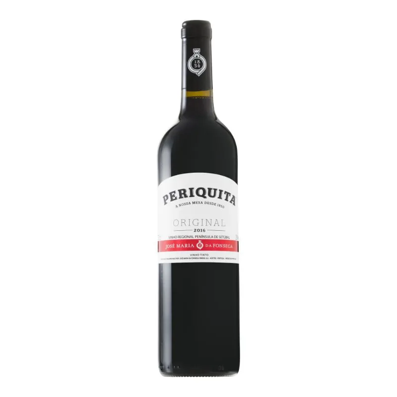 Vinho Português Tinto Meio Seco Periquita Aragonez Castelão Trincadeira Península de Setúbal Garrafa 750ml