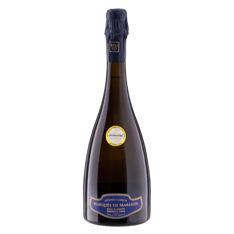 Vinho Português Branco Reserva Clássico Extra-brut Marquês De Marialva Bical Arinto Bairrada Garrafa 750ml