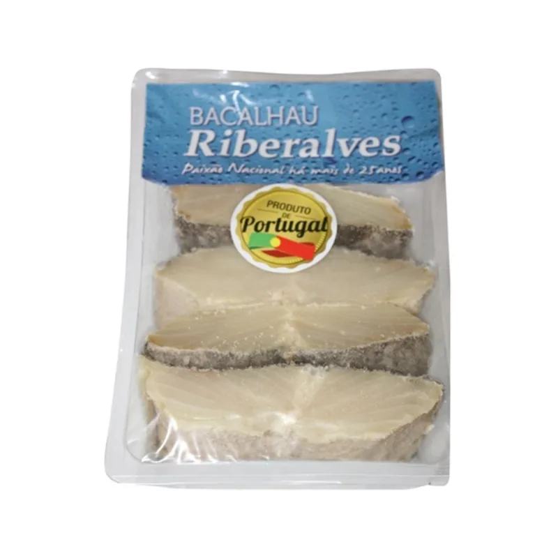Lombo de Bacalhau Macrocepha Salgado Riberalves Bandeja 1,5kg