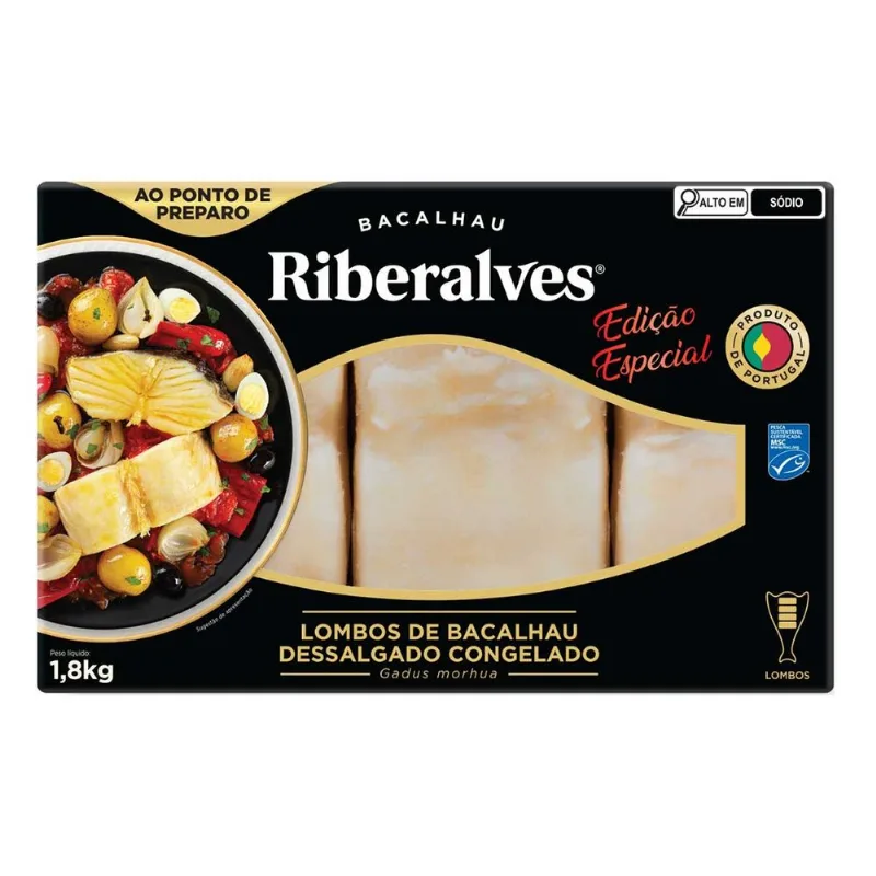 Lombo de Bacalhau 1,8 Kg Riberalves