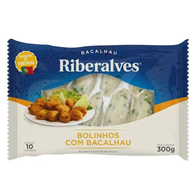 Bolinho de Bacalhau Ribeiralves 300g - Ribeiralves