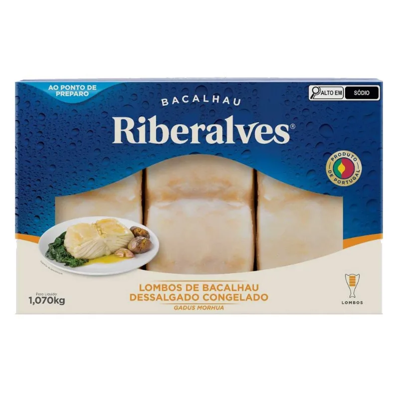 Lombo de Bacalhau Riberalves 1,070Kg