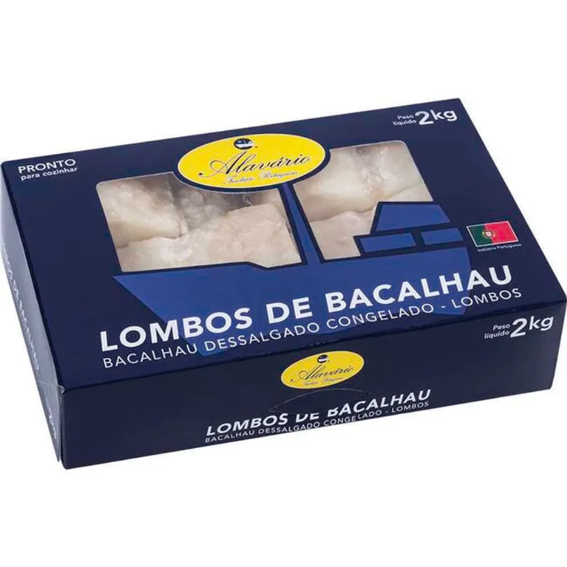 Lombo de Bacalhau Alavário Congelado 2kg