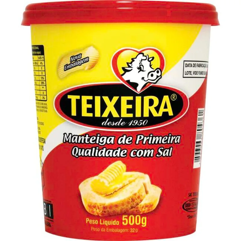 Manteiga Teixeira Com sal 500g