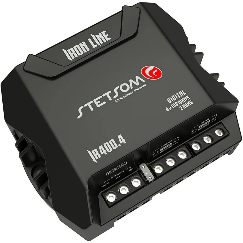 Módulo Amplificador Stetsom Iron Line Ir400.4 Duos - 4 Canais 2 Ohms