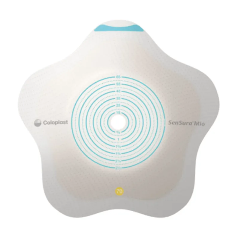 Base Adesiva Sensura MIO Concave 70mm Rec 10-65mm - 5un - Coloplast 18530