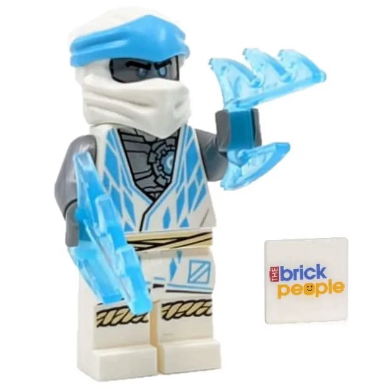 Lego Ninjago: Minifigura Zane com Estilhaços de Gelo