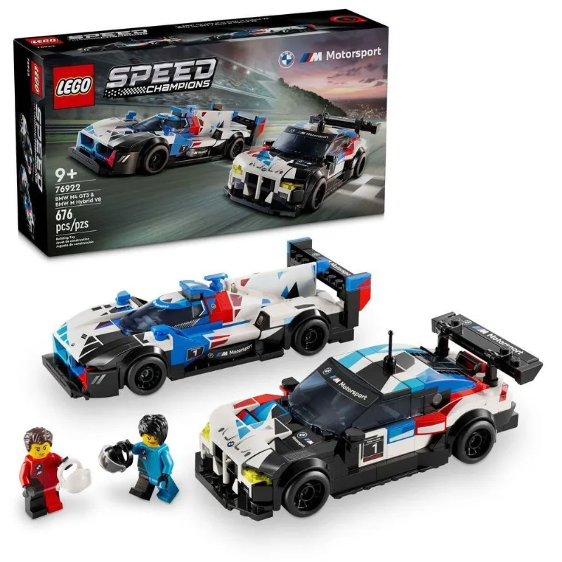 Lego Speed Champions Bmw M4 Gt3 & M Hybrid V8, 676 Peças