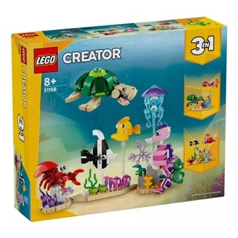 Lego Creator 3 em1 Animais Marinhos Quantidade de peças 421 - 31158