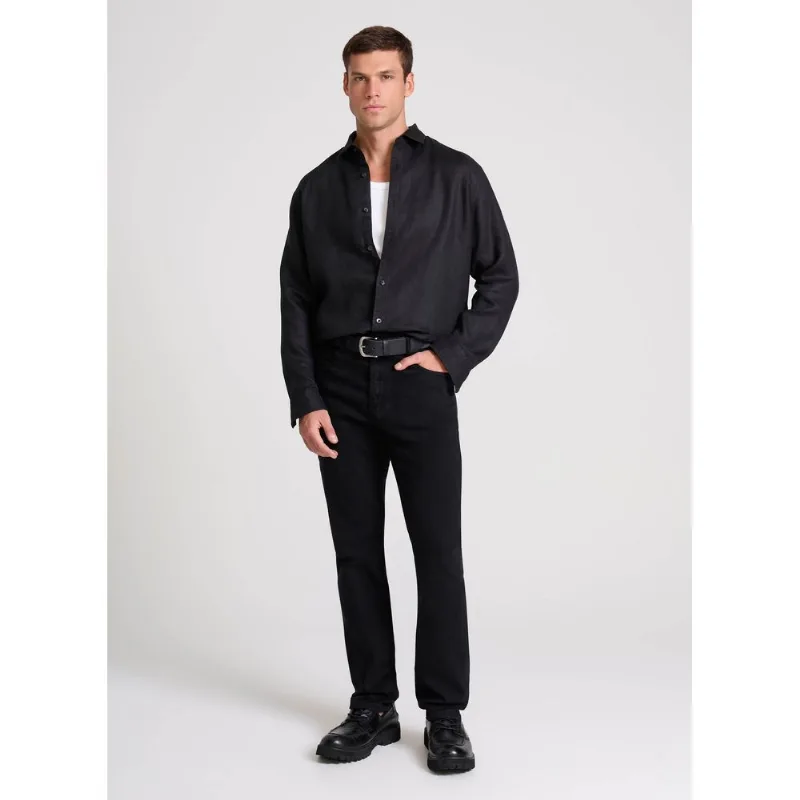 Calça Slim Fit Amsterdam Black John John Masculina 36