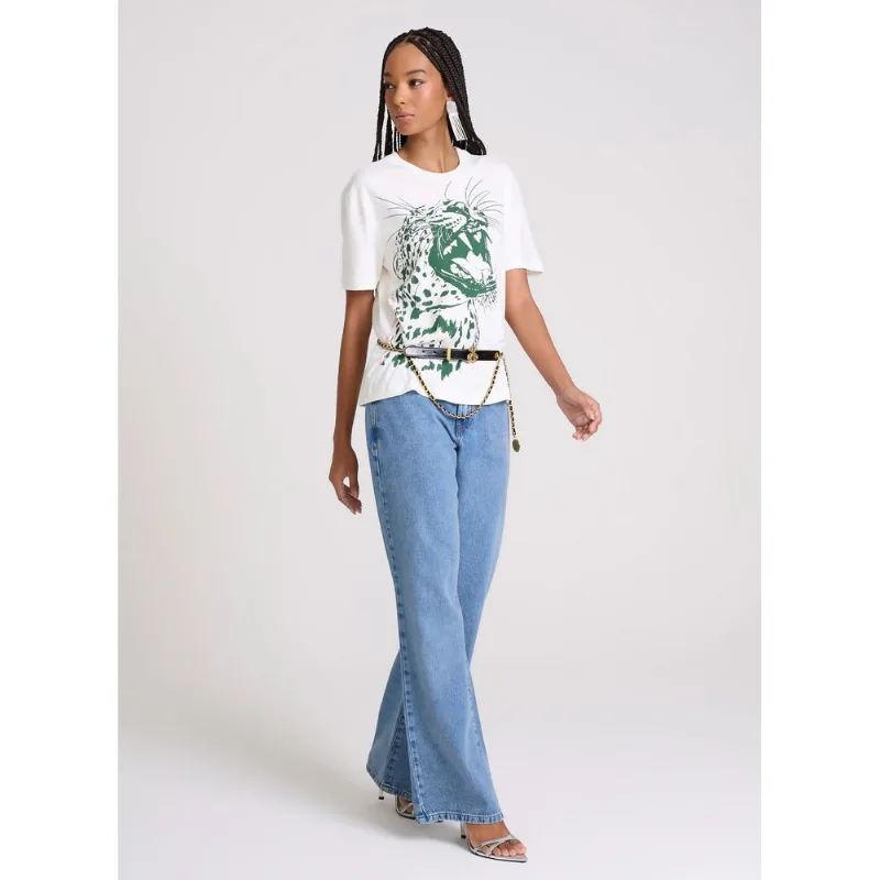 Calça Jeans Wide Leg Madison John John Feminina 48