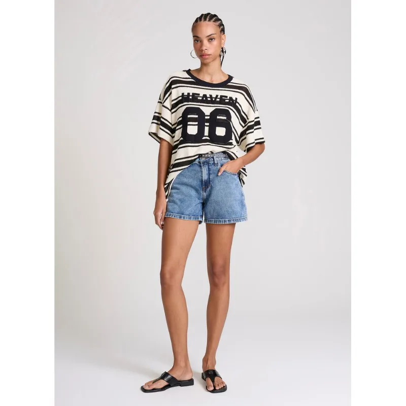 Shorts Jeans Evasê Madison John John Feminino 38