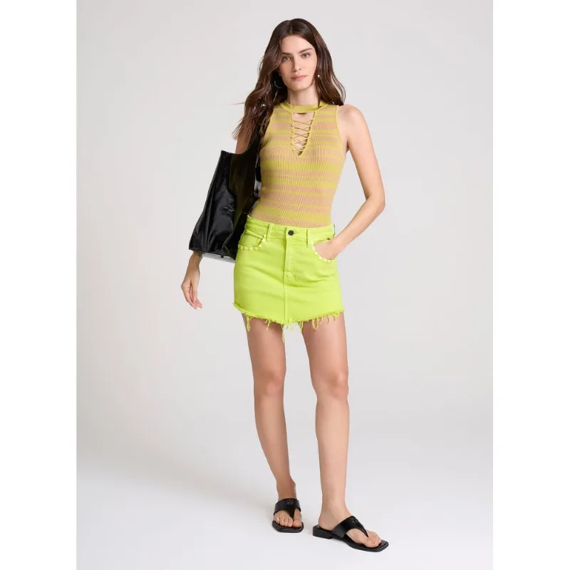 Saia Bico Lime Studs John John Feminina 32