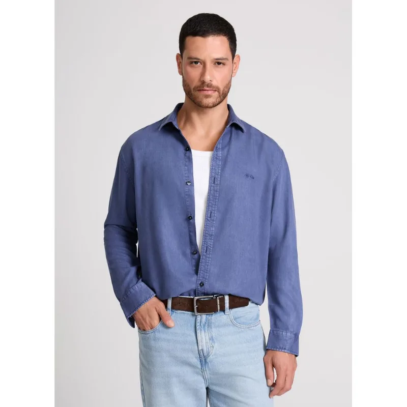 Camisa Relaxed Fit Ryan Blue John John Masculina P
