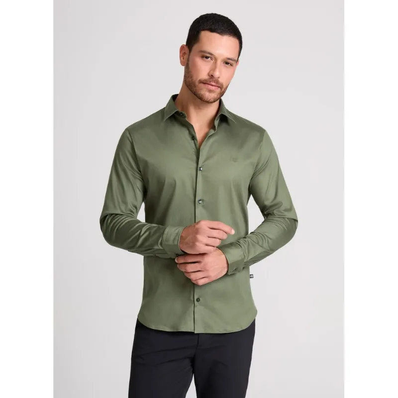 Camisa Slim Fit Us Green John John Masculina M