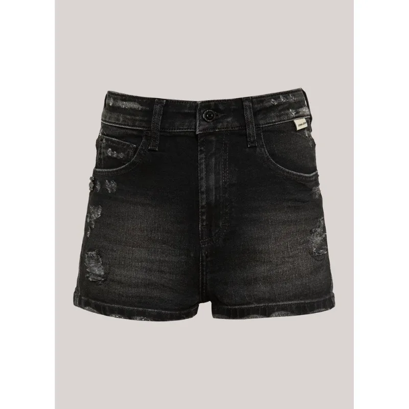 Shorts Jeans Hw Mini Mumbai 3D John John Feminino 50