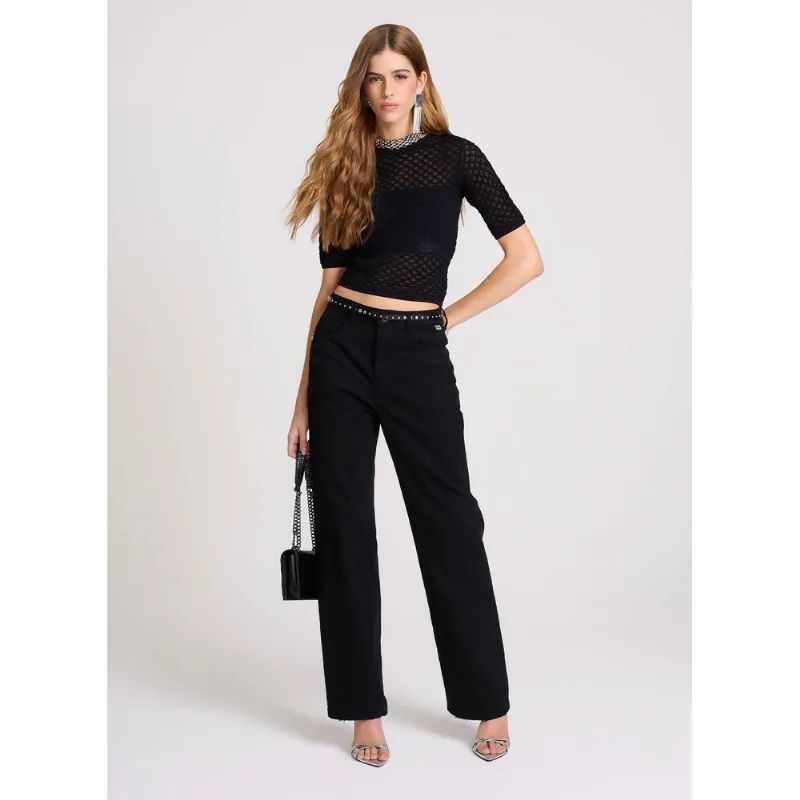 Calça New Wide Black John John Feminina 44