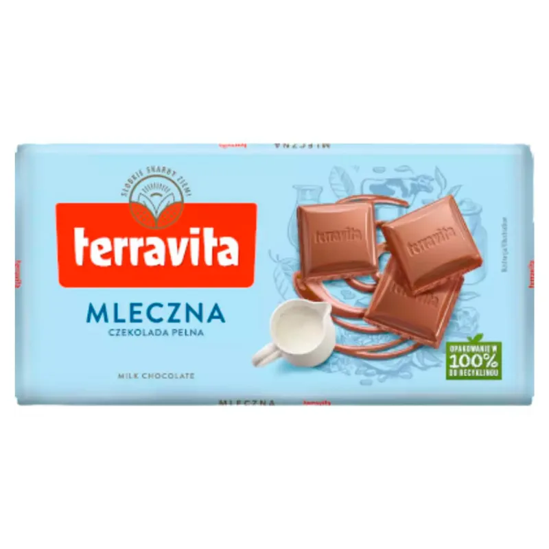 Chocolate em Barra Terravita ao Leite 100g