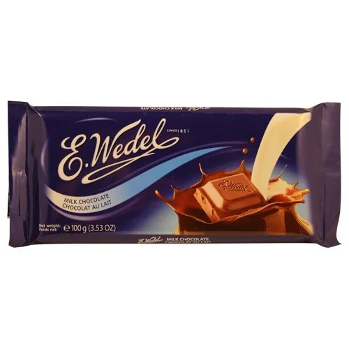E. Wedel Milk Chocolate 100g/3.5oz  - E.WEDEL